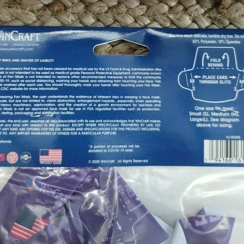 TCU Horned Frogs: WinCraft Adult Face Covering 3-Pack ~ Licensed ~ NEW